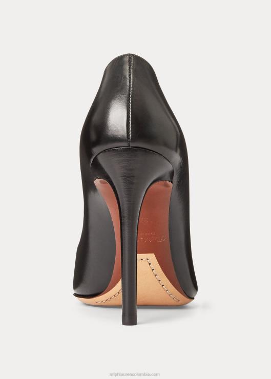 salón celia de piel de becerro mujer negro Ralph Lauren 2XR2V9699