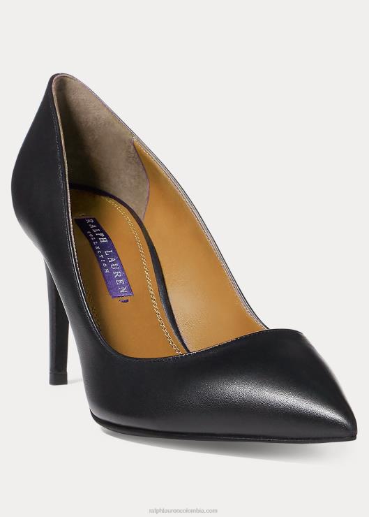 zapatos de salón Armissa de piel de becerro mujer negro Ralph Lauren 2XR2V9694
