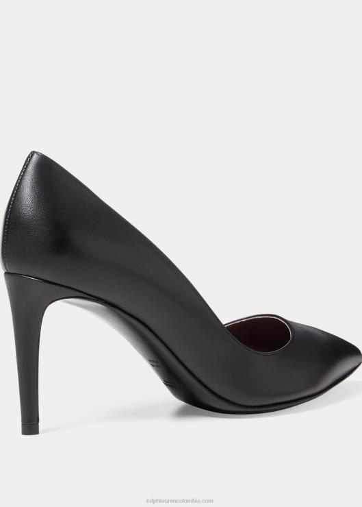 zapatos de salón Armissa de piel de becerro mujer negro Ralph Lauren 2XR2V9694