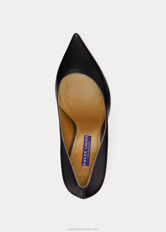 zapatos de salón Armissa de piel de becerro mujer negro Ralph Lauren 2XR2V9694