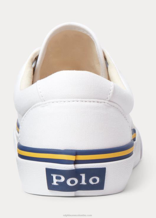 tenis con logo mujer blanco Ralph Lauren 2XR2V9621