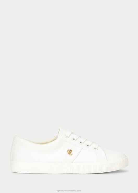 tenis de lona janson ii mujer blanco Ralph Lauren 2XR2V5085