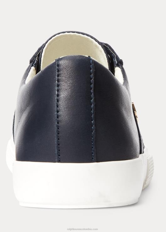 zapatilla janson ii de napa mujer Armada Ralph Lauren 2XR2V5083