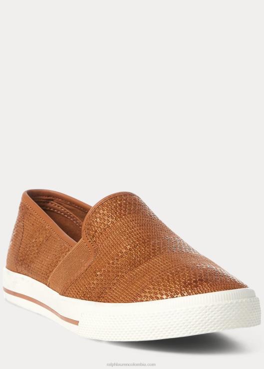 zapatillas sin cordones jinny tejidas mujer broncearse Ralph Lauren 2XR2V5081