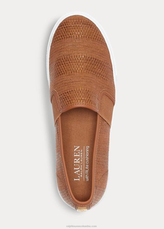 zapatillas sin cordones jinny tejidas mujer broncearse Ralph Lauren 2XR2V5081