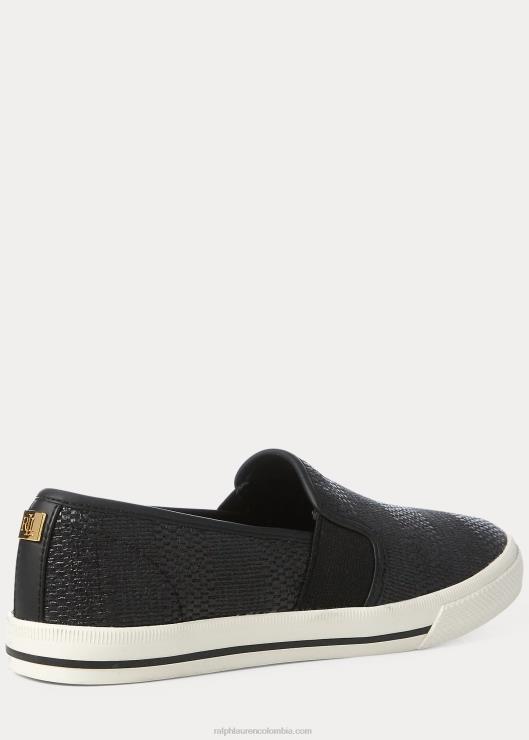 zapatillas sin cordones jinny tejidas mujer negro Ralph Lauren 2XR2V5082
