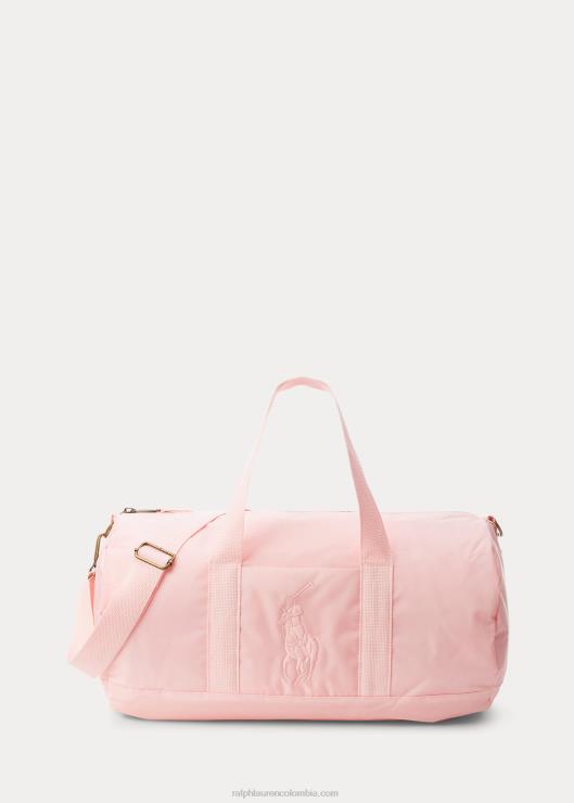 bolso de lona antidesgarro big pony niños rosa Ralph Lauren 2XR2V7131