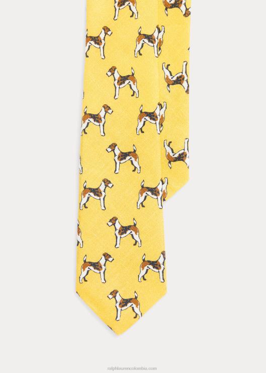 corbata de lino niños amarillo Ralph Lauren 2XR2V6194