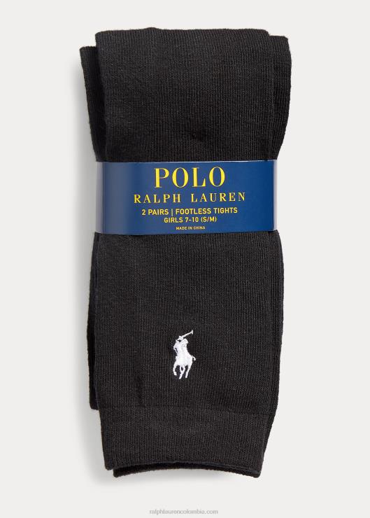 pack de 2 medias sin pies niños negro Ralph Lauren 2XR2V7257