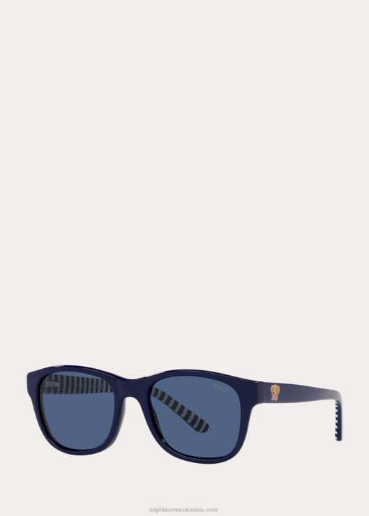 gafas de sol de oso de polo niños azul marino brillante Ralph Lauren 2XR2V6296