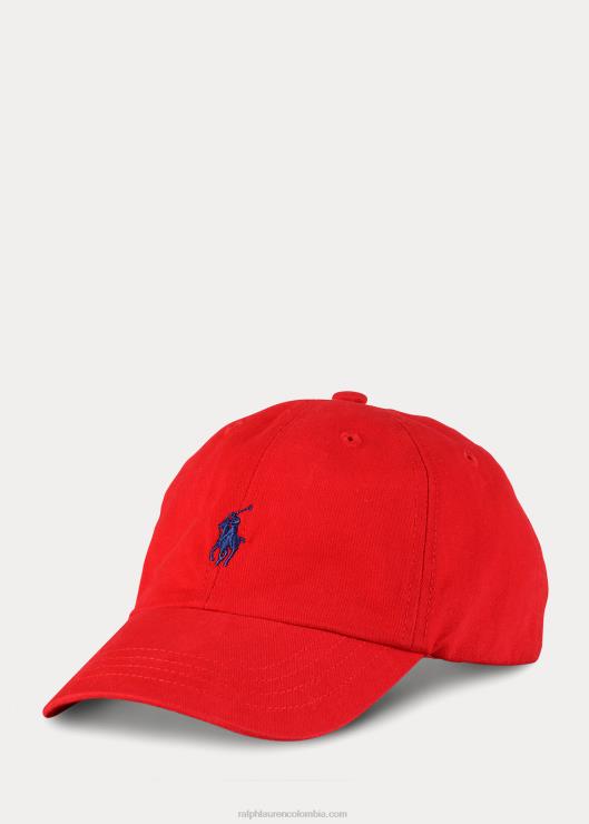 gorra de béisbol china de algodón niños rl2000 rojo Ralph Lauren 2XR2V6320