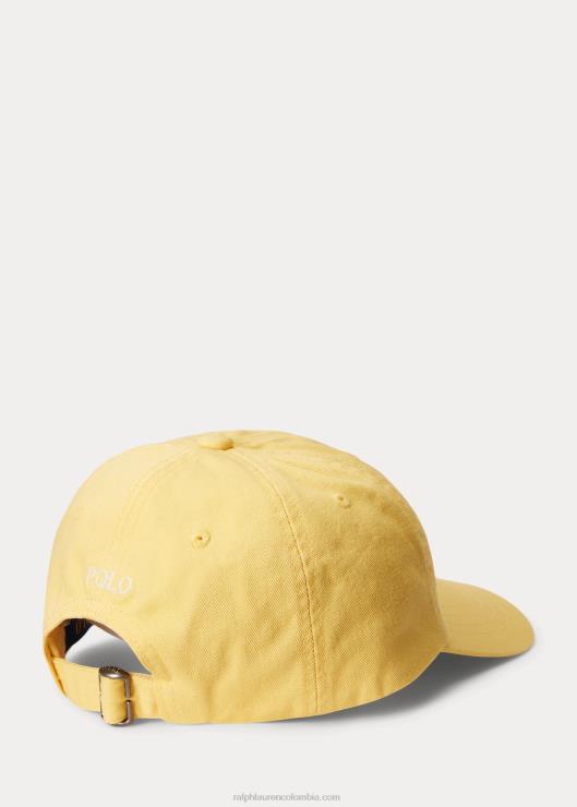 gorra estilo chino con osito de polo niños maíz amarillo Ralph Lauren 2XR2V5794