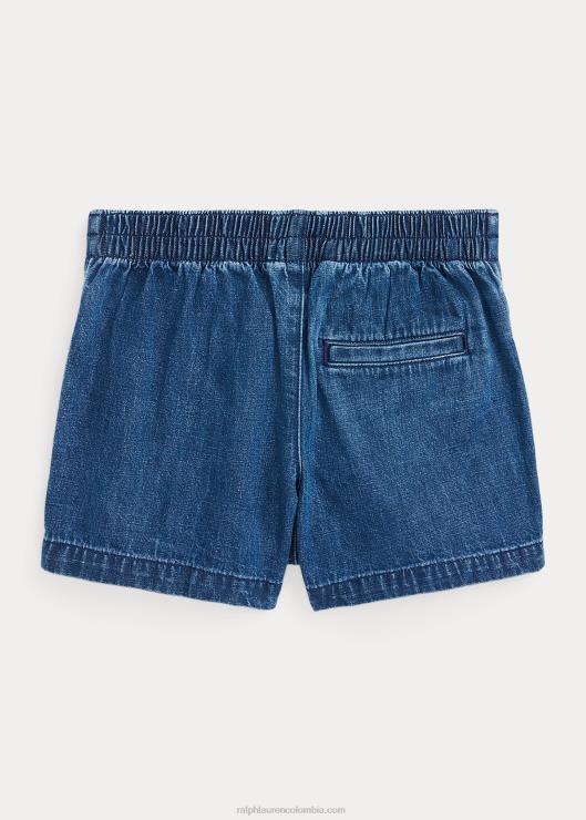 pantalones cortos de mezclilla de algodón niños lavado de olvera Ralph Lauren 2XR2V7123