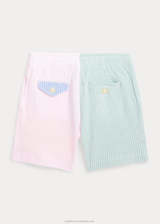 polo prepster knit oxford fun shorts niños puerto isla azul multi Ralph Lauren 2XR2V5783