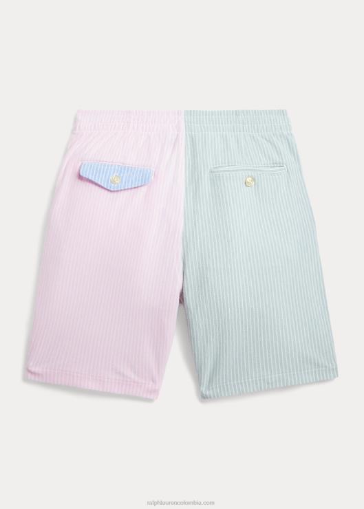 polo prepster knit oxford fun shorts niños puerto isla azul multi Ralph Lauren 2XR2V6001