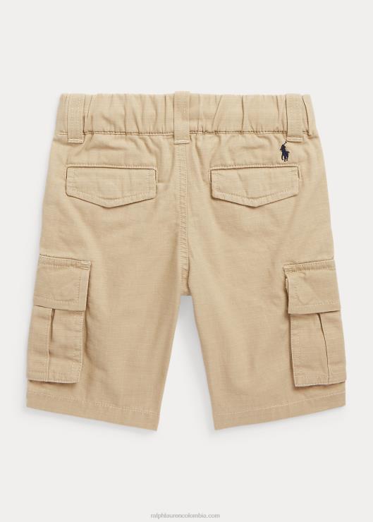shorts cargo de algodón ripstop niños caqui clásico Ralph Lauren 2XR2V9775