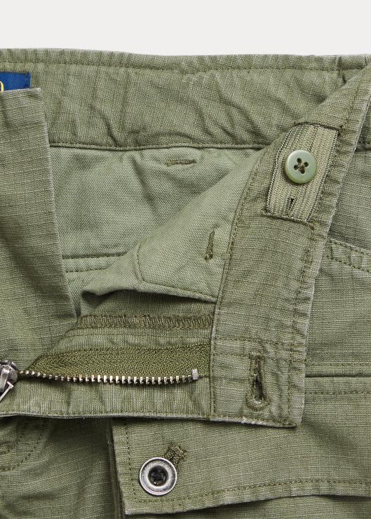 shorts cargo de algodón ripstop niños salvia oscura Ralph Lauren 2XR2V7102