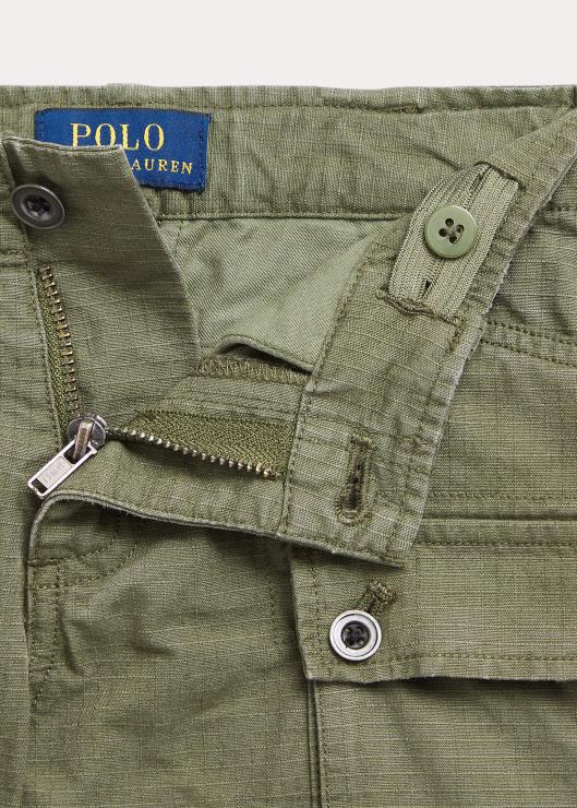 shorts cargo de algodón ripstop niños salvia oscura Ralph Lauren 2XR2V9947