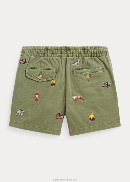 shorts chinos de algodón prepster niños salvia oscura Ralph Lauren 2XR2V9789