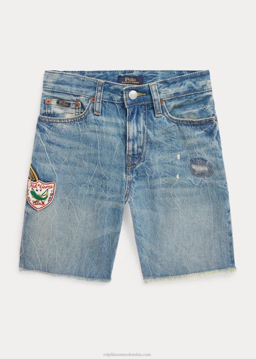 shorts de mezclilla desgastados sullivan slim niños lavado de plimpton Ralph Lauren 2XR2V5977