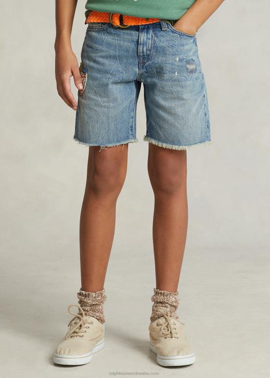 shorts de mezclilla desgastados sullivan slim niños lavado de plimpton Ralph Lauren 2XR2V5977