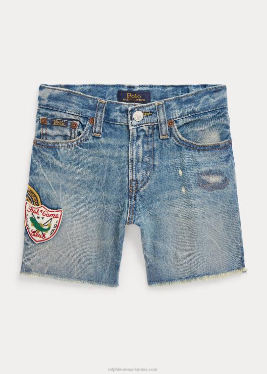 shorts de mezclilla desgastados sullivan slim niños lavado de plimpton Ralph Lauren 2XR2V9776
