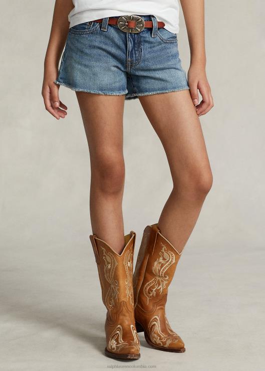 shorts de mezclilla deshilachados niños lavado cardell Ralph Lauren 2XR2V6974