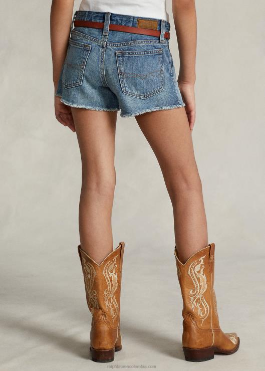 shorts de mezclilla deshilachados niños lavado cardell Ralph Lauren 2XR2V6974