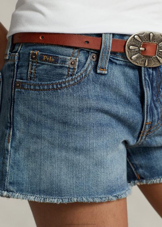 shorts de mezclilla deshilachados niños lavado cardell Ralph Lauren 2XR2V6974