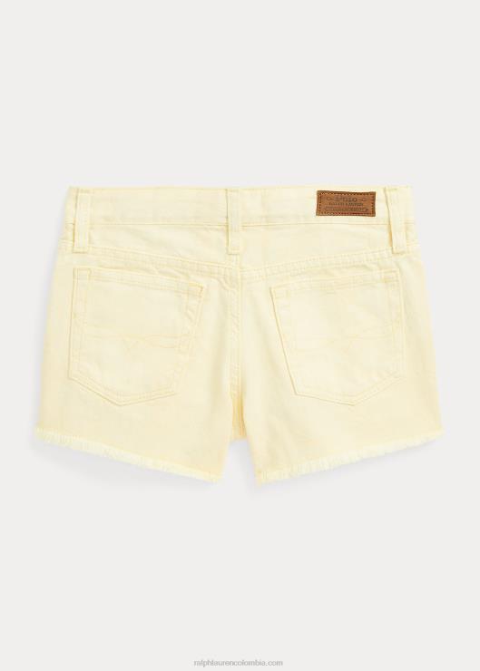 shorts de mezclilla deshilachados niños maíz amarillo Ralph Lauren 2XR2V7146