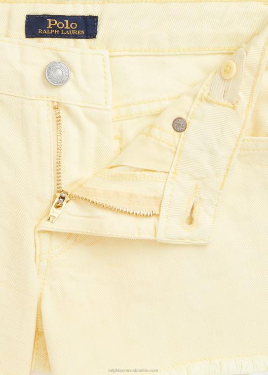shorts de mezclilla deshilachados niños maíz amarillo Ralph Lauren 2XR2V7146