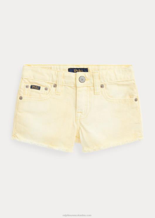 shorts de mezclilla deshilachados niños maíz amarillo Ralph Lauren 2XR2V9976