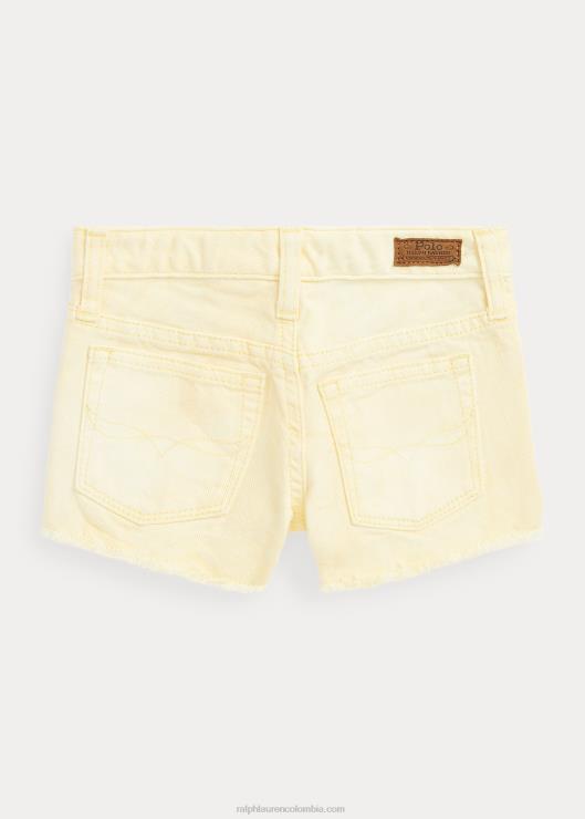 shorts de mezclilla deshilachados niños maíz amarillo Ralph Lauren 2XR2V9976