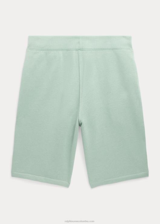 shorts de polar con logo de big pony niños menta descolorida Ralph Lauren 2XR2V6098