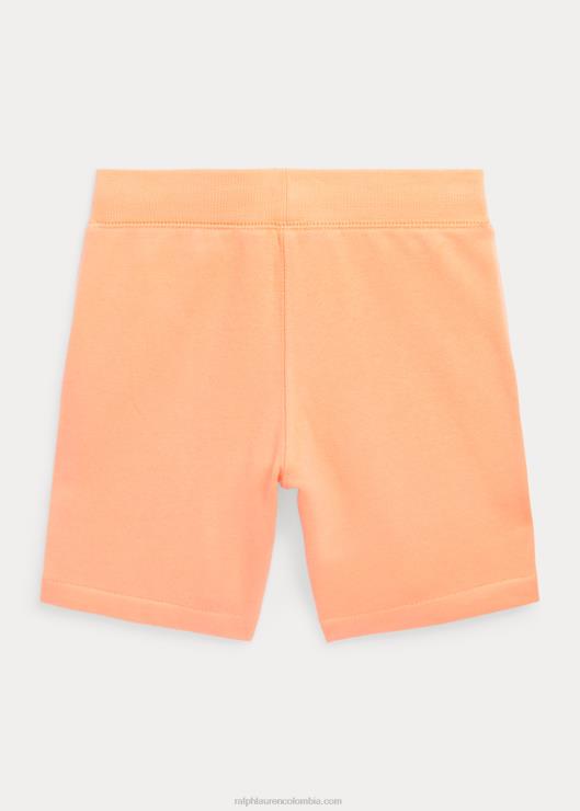 shorts de polar con logo de big pony niños naranja justa Ralph Lauren 2XR2V5735