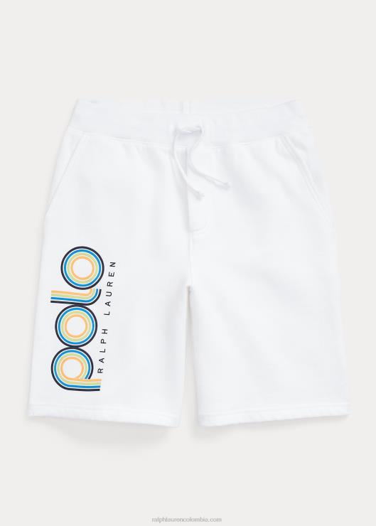 shorts de polar con logo niños blanco Ralph Lauren 2XR2V6104