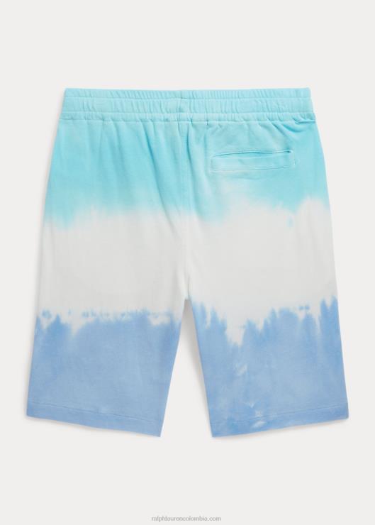 shorts spa de rizo con efecto tie-dye niños teñido anudado aqua de la isla Ralph Lauren 2XR2V6100