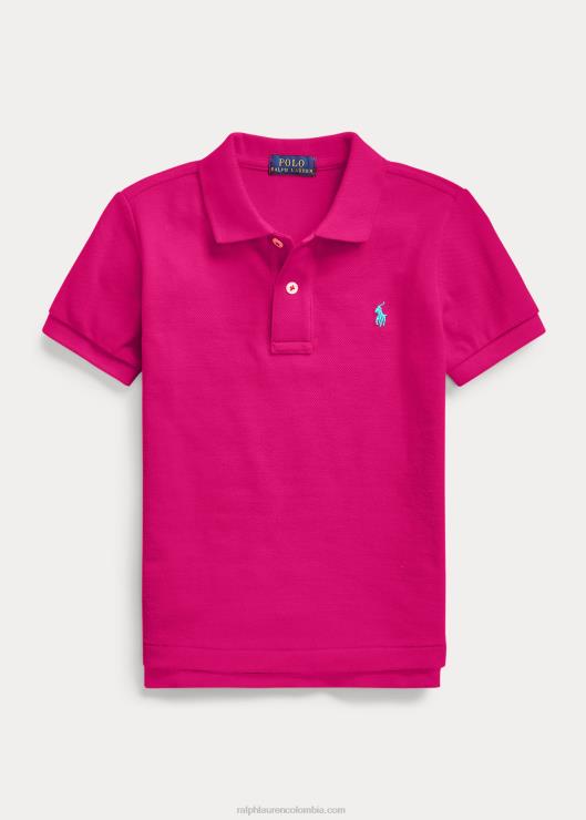 el icónico polo de malla niños Cielo rosa Ralph Lauren 2XR2V5706