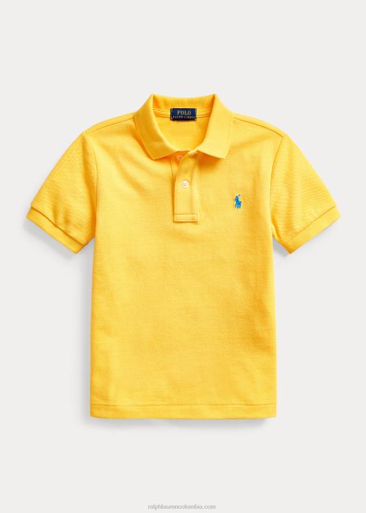 el icónico polo de malla niños aleta amarilla Ralph Lauren 2XR2V5672