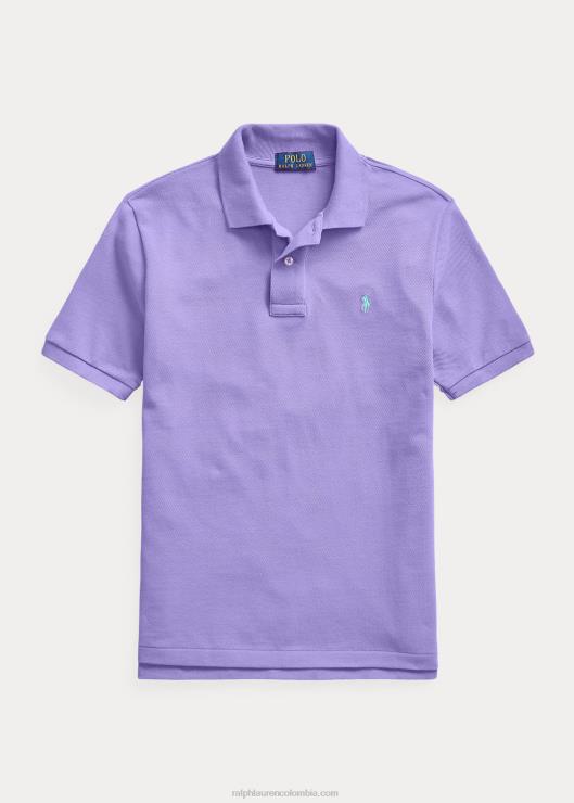 el icónico polo de malla niños cactus morado Ralph Lauren 2XR2V6038