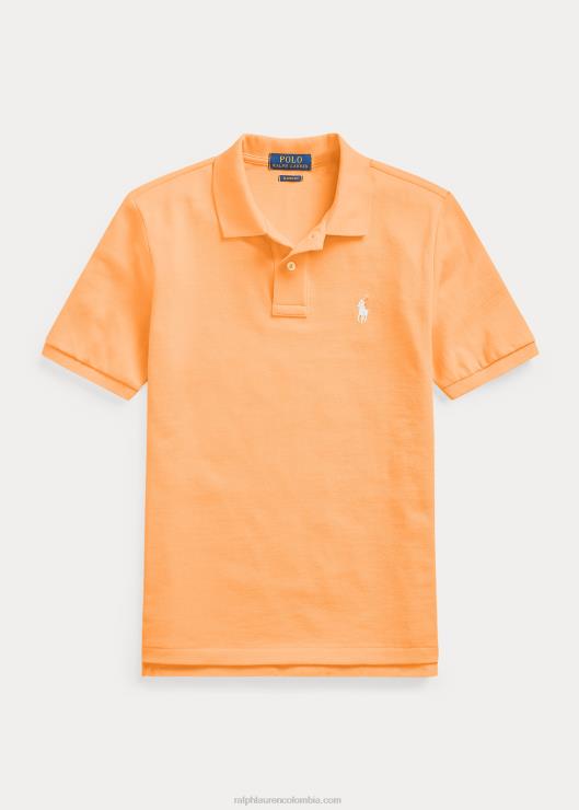 el icónico polo de malla niños clave oeste naranja Ralph Lauren 2XR2V6033