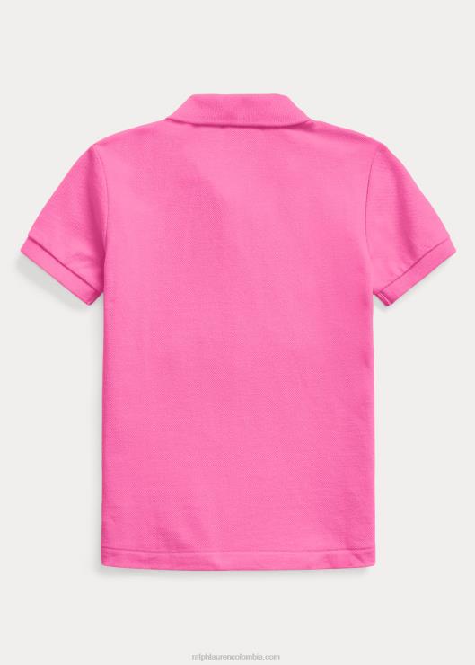 el icónico polo de malla niños dalia rosa Ralph Lauren 2XR2V5686