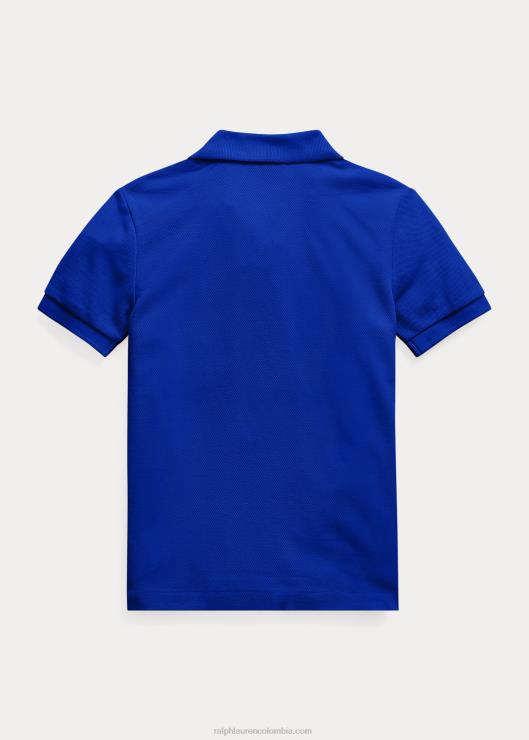 el icónico polo de malla niños estrella de zafiro Ralph Lauren 2XR2V5701