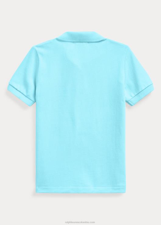 el icónico polo de malla niños nova turquesa Ralph Lauren 2XR2V5679