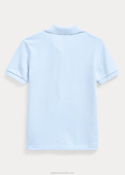 el icónico polo de malla niños oficina azul Ralph Lauren 2XR2V5680