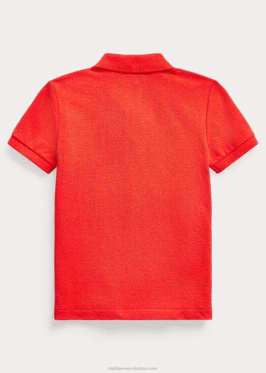 el icónico polo de malla niños pétalo de rosa Ralph Lauren 2XR2V5705