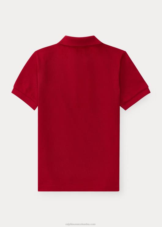 el icónico polo de malla niños rl2000 rojo Ralph Lauren 2XR2V5684