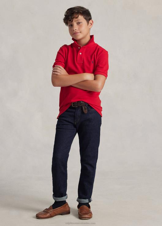 el icónico polo de malla niños rl2000 rojo Ralph Lauren 2XR2V6035