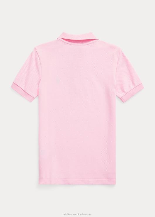 el icónico polo de malla niños rosa Ralph Lauren 2XR2V5685