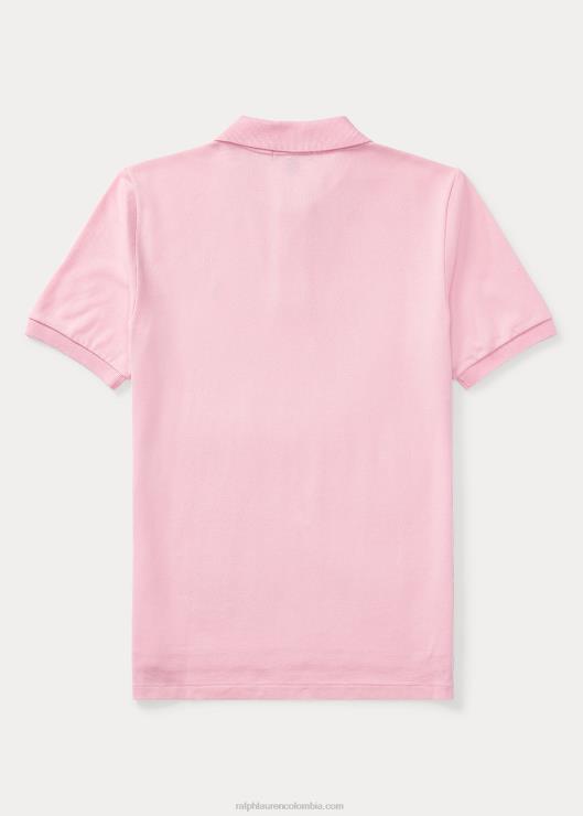 el icónico polo de malla niños rosa Ralph Lauren 2XR2V6036